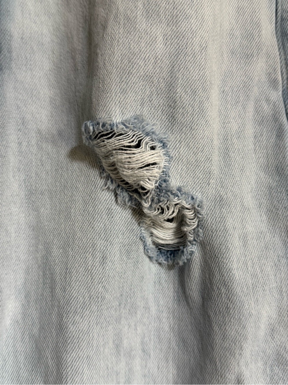 Kancan Arlo Light Wash Distressed Wide Leg Jeans | High Rise 90s Denim - Picture 6 of 7